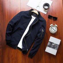 Load image into Gallery viewer, DIMUSI Spring New Men's Bomber Zipper Jacket Male Casual Streetwear Hip Hop Slim Fit Pilot Coat Men Clothing Plus Size 4XL,TA214